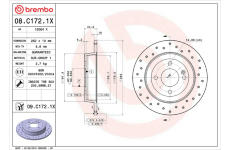 Brzdový kotúč BREMBO 08.C172.1X