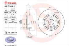 Brzdový kotúč BREMBO 08.C208.11