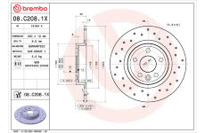 Brzdový kotouč BREMBO 08.C208.1X