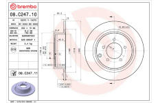 Brzdový kotouč BREMBO 08.C247.10