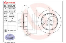 Brzdový kotouč BREMBO 08.C252.11