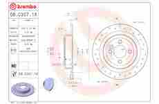 Brzdový kotouč BREMBO 08.C307.1X