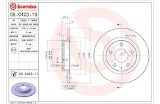 Brzdový kotouč BREMBO 08.C423.11