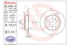 Brzdový kotouč BREMBO 08.C546.11