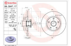 Brzdový kotouč BREMBO 08.C647.17