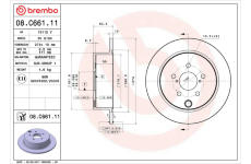 Brzdový kotouč BREMBO 08.C661.11