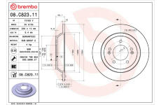 Brzdový kotouč BREMBO 08.C823.11