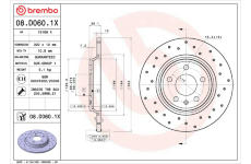 Brzdový kotouč BREMBO 08.D060.1X