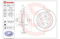 Brzdový kotouč BREMBO 08.D221.11