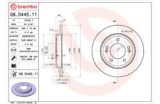 Brzdový kotouč BREMBO 08.D445.11