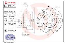 Brzdový kotouč BREMBO 08.D713.1S