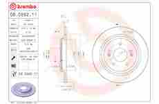 Brzdový kotouč BREMBO 08.D882.11