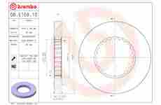 Brzdový kotouč BREMBO 08.E158.10