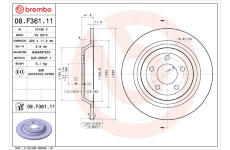Brzdový kotouč BREMBO 08.F361.11