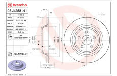 Brzdový kotouč BREMBO 08.N258.41