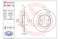 Souprava brzd, koutocova brzda BREMBO KT 08 059