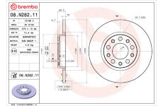 Brzdový kotouč BREMBO 08.N282.11