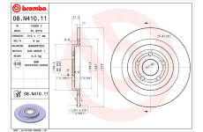 Brzdový kotouč BREMBO 08.N410.11