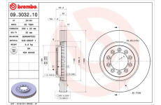 Brzdový kotouč BREMBO 09.3032.10