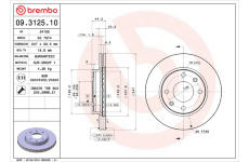 Brzdový kotouč BREMBO 09.3125.10