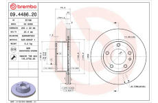 Brzdový kotouč BREMBO 09.4486.20