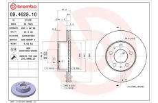 Brzdový kotouč BREMBO 09.4629.10