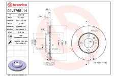 Brzdový kotúč BREMBO 09.4765.14