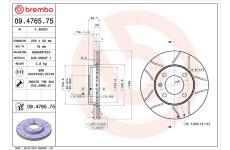 Brzdový kotúč BREMBO 09.4765.75