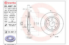 Brzdový kotouč BREMBO 09.4987.24