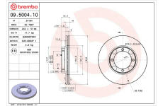 Brzdový kotouč BREMBO 09.5004.10