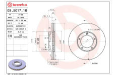 Brzdový kotouč BREMBO 09.5017.10