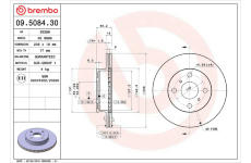 Brzdový kotouč BREMBO 09.5084.30