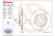 Brzdový kotouč BREMBO 09.5123.10