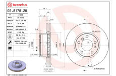 Brzdový kotouč BREMBO 09.5175.20