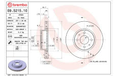 Brzdový kotúč BREMBO 09.5215.10