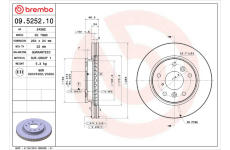 Brzdový kotúč BREMBO 09.5252.10