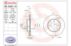 Brzdový kotouč BREMBO 09.5253.10