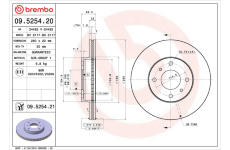 Brzdový kotouč BREMBO 09.5254.21