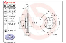 Brzdový kotúč BREMBO 09.5285.11