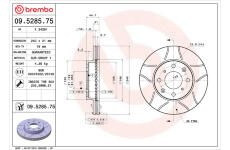 Brzdový kotouč BREMBO 09.5285.75