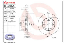 Brzdový kotúč BREMBO 09.5290.14