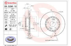 Brzdový kotouč BREMBO 09.5296.10