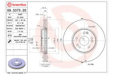 Brzdový kotouč BREMBO 09.5373.20