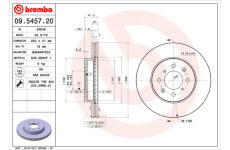 Brzdový kotúč BREMBO 09.5457.20