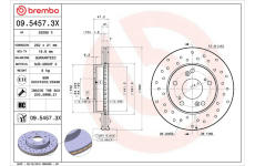 Brzdový kotúč BREMBO 09.5457.3X