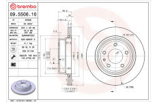 Brzdový kotúč BREMBO 09.5506.10