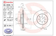 Brzdový kotouč BREMBO 09.5509.11