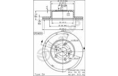 Brzdový kotouč BREMBO 09.5533.10