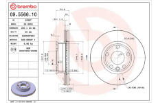 Brzdový kotúč BREMBO 09.5566.10