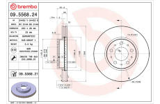 Brzdový kotouč BREMBO 09.5568.21